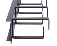 ExtraLink Organizer kabli 19" 1U (czarny) - 493062 - zdjęcie 5